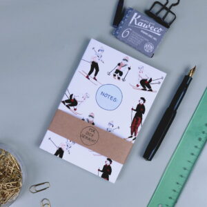 Notizbuch A6 Skifahrer