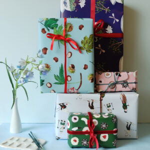 Geschenkpapier Set drei weihnachtliche Designs