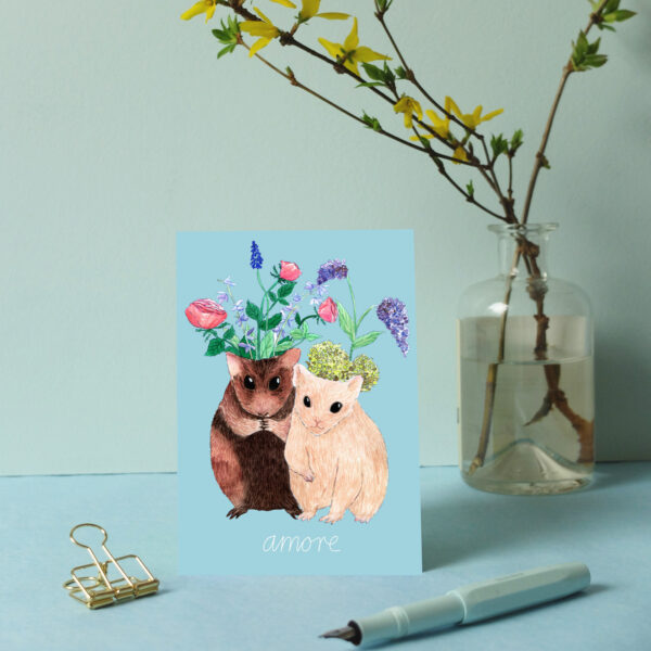 Postkarte Hamster Amore – Bild 8