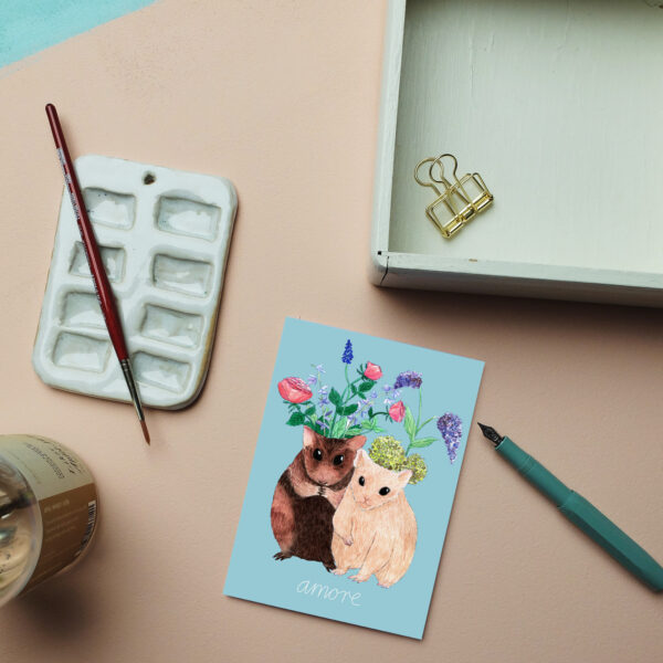 Postkarte Hamster Amore – Bild 5