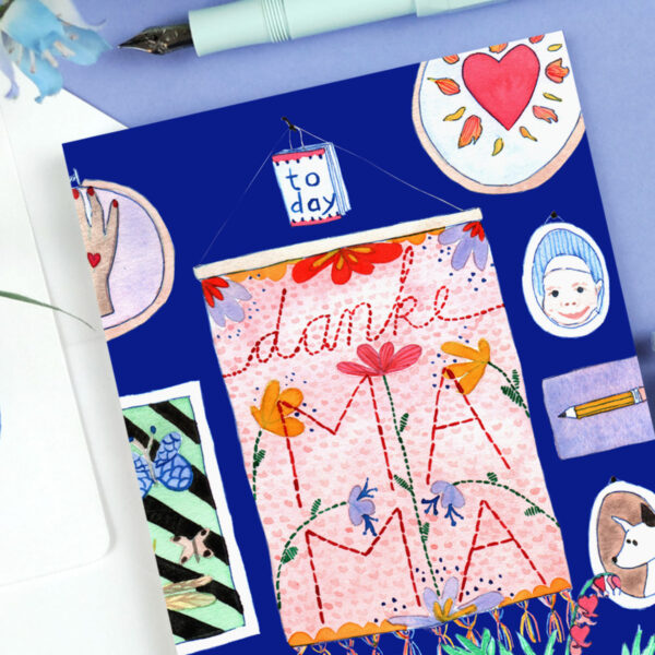 Postkarte Mamas Wand – Bild 2