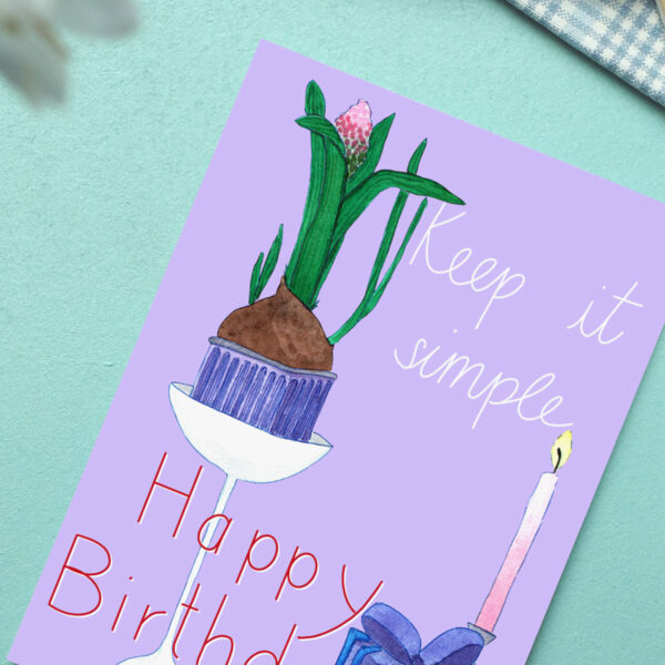 Postkarte Simple Birthday – Bild 3