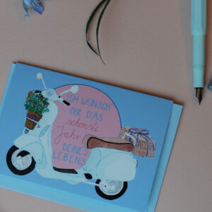 Grußkarte Vespa