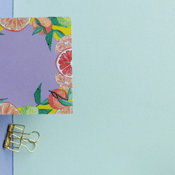 Notizblock 10x10 cm Citrusfrüchte – Bild 5