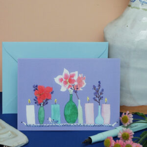 Grußkarte Adventsgesteck