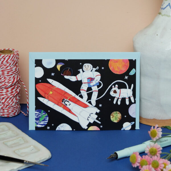 Postkarte Astronaut – Bild 4