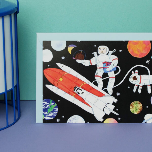 Postkarte Astronaut – Bild 2