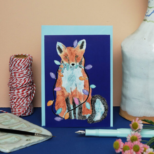 Postkarte Weihnachtsfuchs – Bild 2