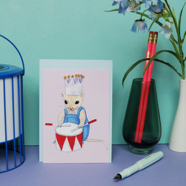 Postkarte Maus Trommel – Bild 8