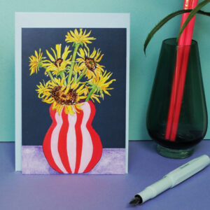 Postkarte Sonnenblumen