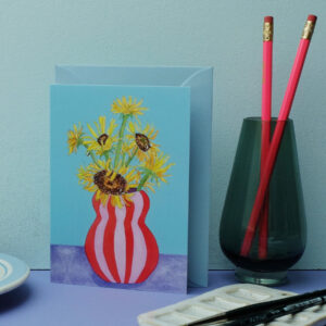 Grußkarte Sonnenblumen