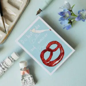 Mini Postkarte A7 Butterbrezn