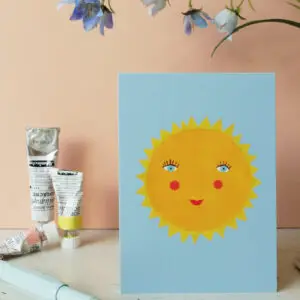 Postkarte Sonne