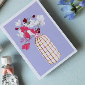 Mini Postkarte Wicken
