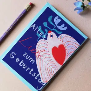 Postkarte Vogel Geburtstag