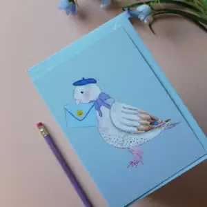 Gru&szlig;karte Brieftaube